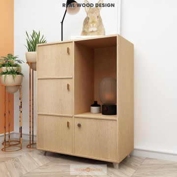 TechnoSmart 60×500cm Kendinden Yapışkanlı Doğal Ahşap Dokulu Kaplama Kağıdı Mutfak Dolap Masa Duvar